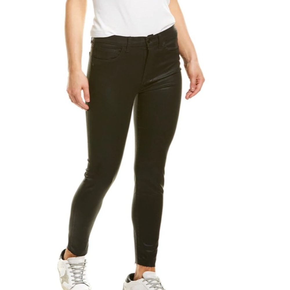 Joe’s Black The Charlie High Rise Skinny Ankle Raw Hem Jean